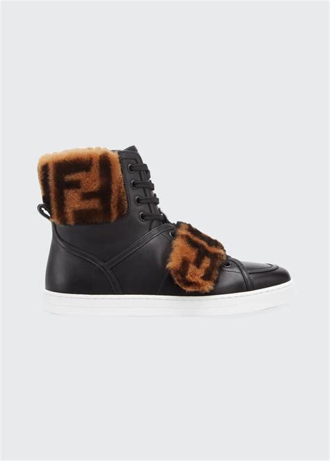 fendi shearling sneakers|Fendi shirts.